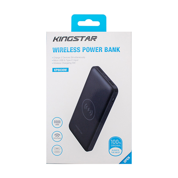 پاوربانک 8000 میلی امپر KINGSTAR مدلKP8030W