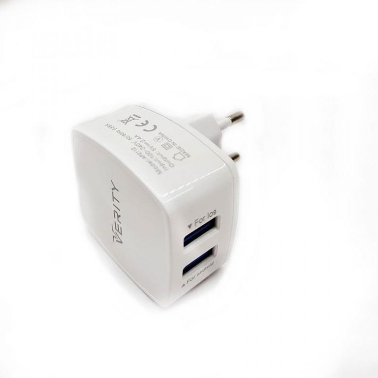 شارژر دیواری وریتی مدل AP 212 دو پورت