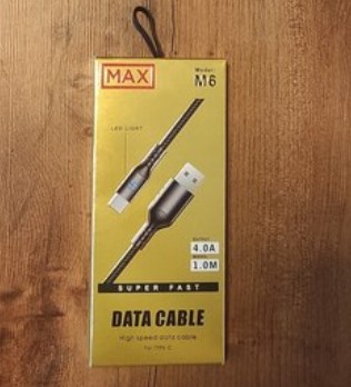 کابل شارژر  تایپ سی MAX M6