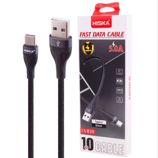 کابل شارژر تایپ سی هیسکا LX830